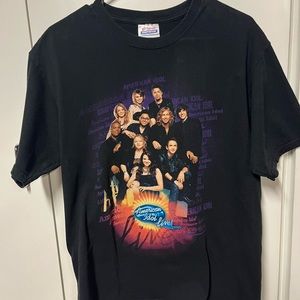 American Idol live tour 2010 T-shirt black. Medium.